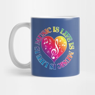 Music Is Life (Circle) Mug